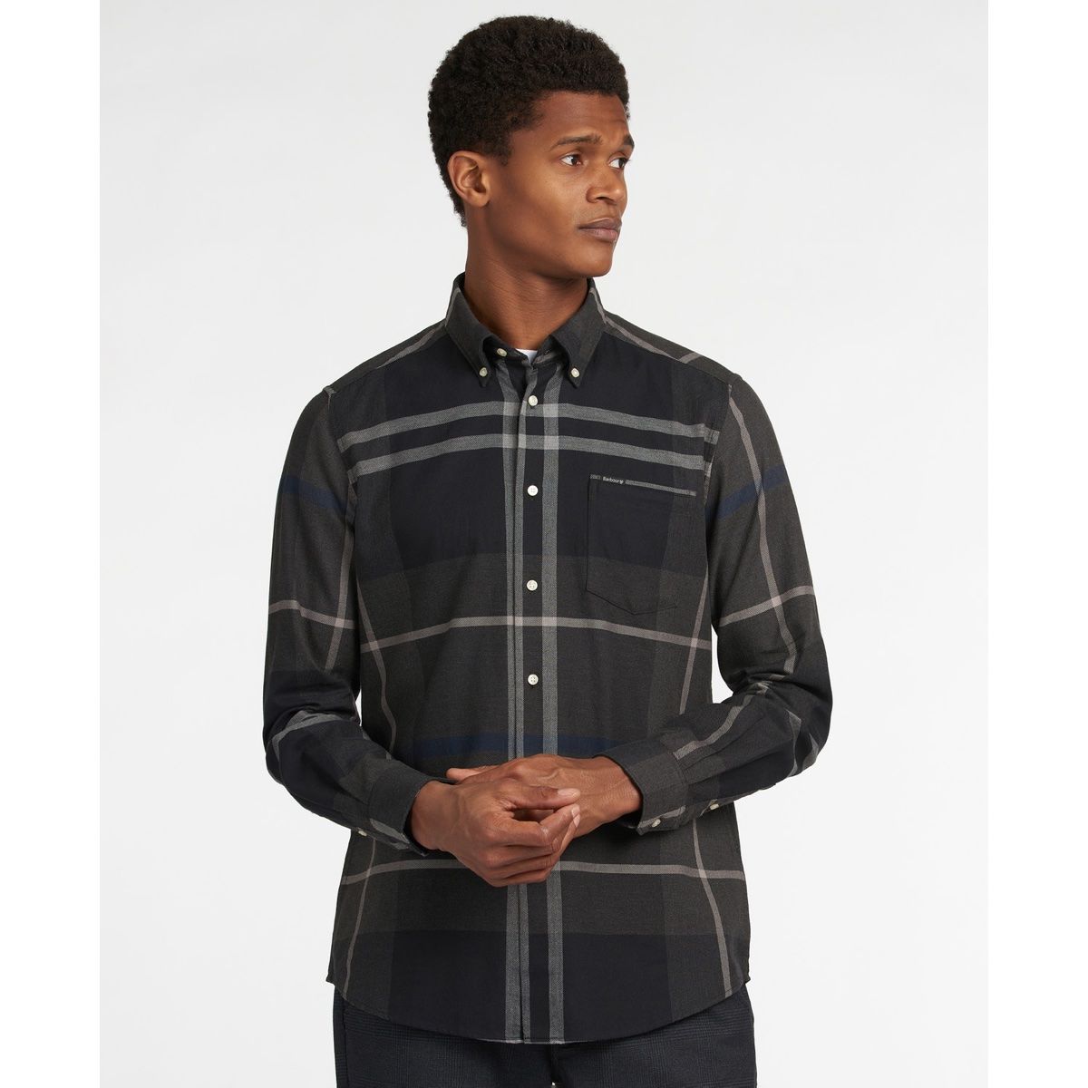 Barbour Dunoon Tailored Fit Men's Shirt | Graphite