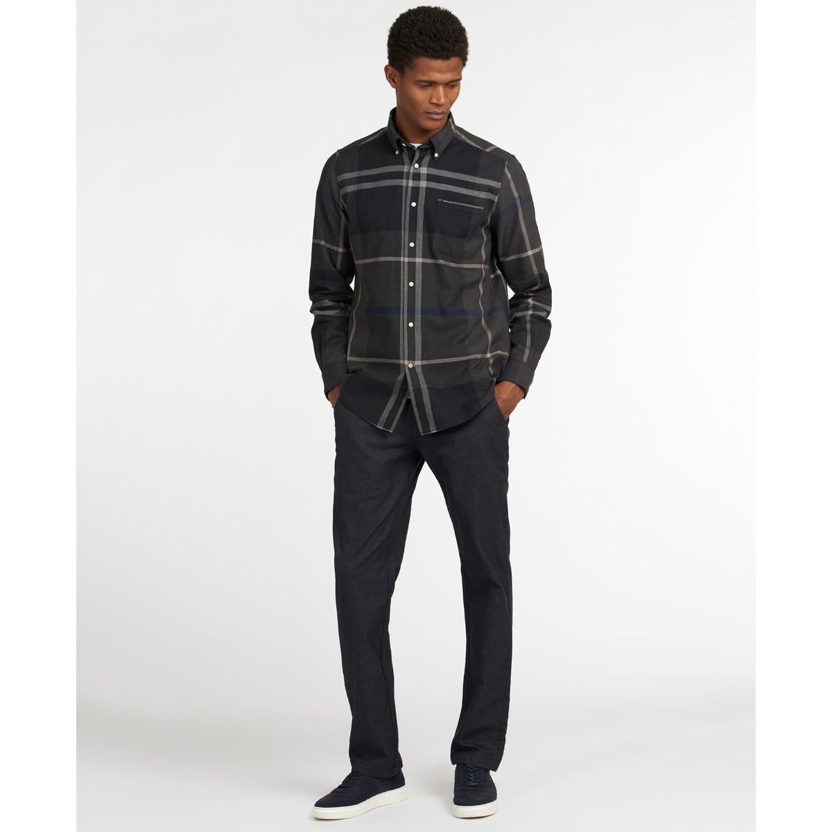 Barbour Dunoon Tailored Fit Men's Shirt | Graphite