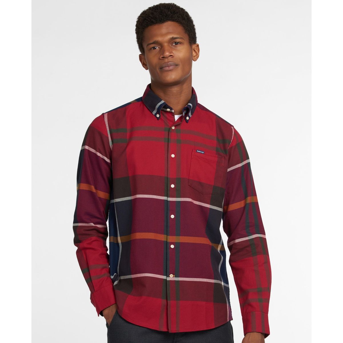 Barbour Dunoon Tailored Fit Men's Shirt | Red