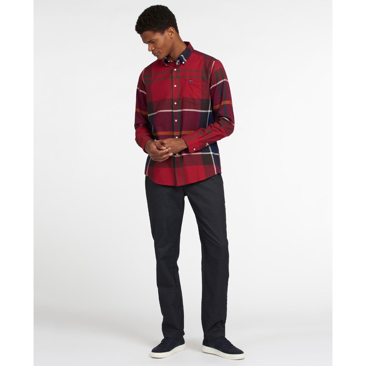 Barbour Dunoon Tailored Fit Men's Shirt | Red