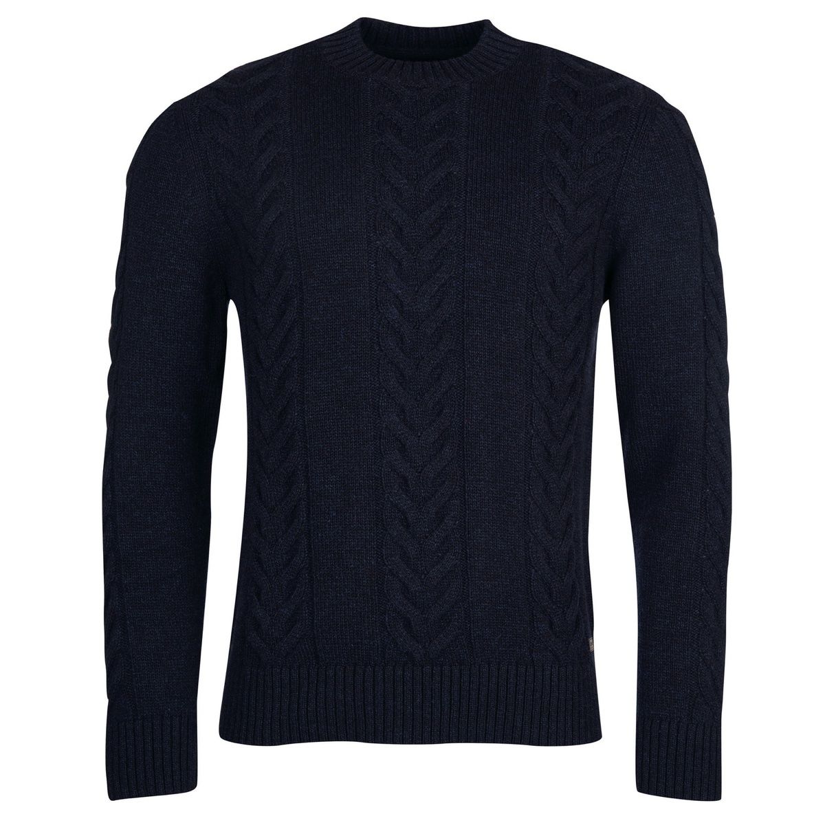 Barbour Essential Cable Knit Men's Jumper | Navy Marl