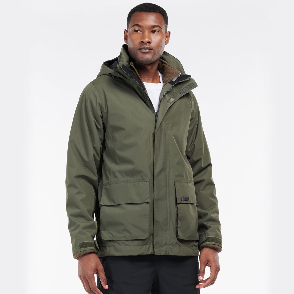 Barbour Halbigh Waterproof Men's Jacket | Olive