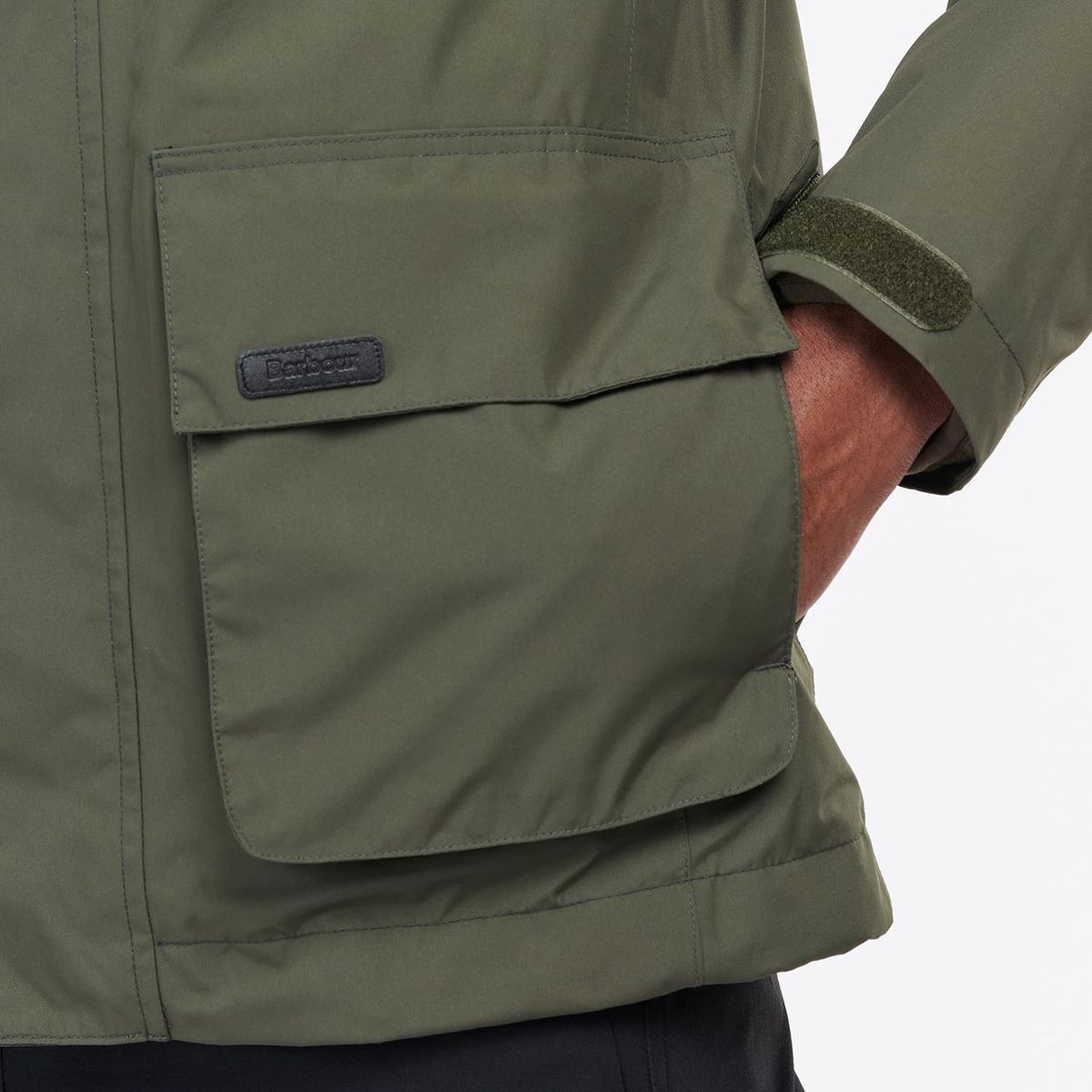 Barbour Halbigh Waterproof Men's Jacket | Olive