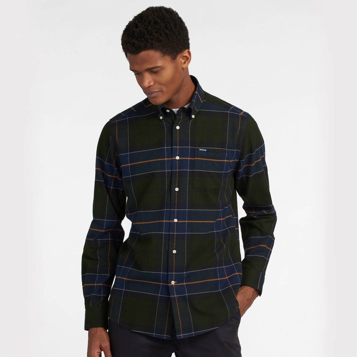 Barbour Lustleigh Tailored Fit Men's Shirt | Forest