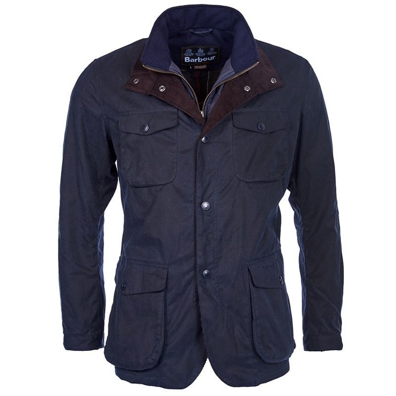 Barbour Ogston Men's Waxed Jacket | Navy