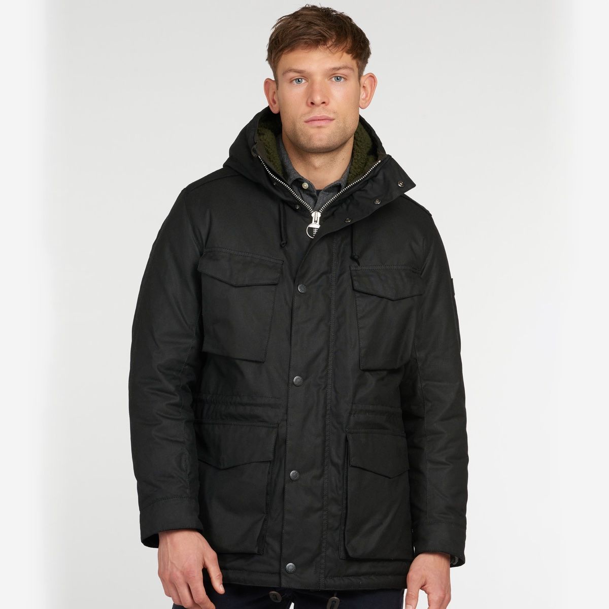 Barbour Nautic Men's Waxed Jacket | Black