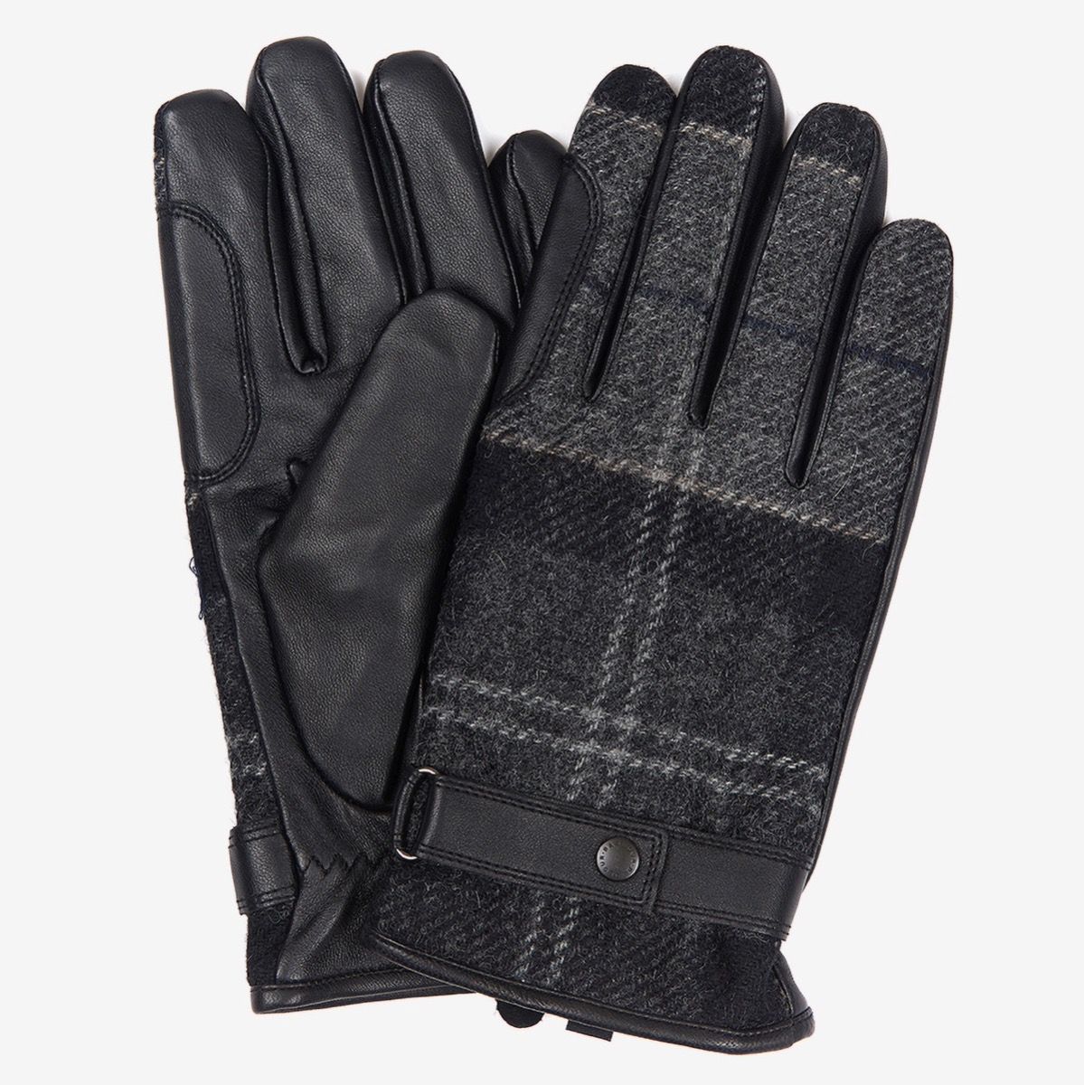 Barbour Newburgh Tartan Gloves | Black / Grey