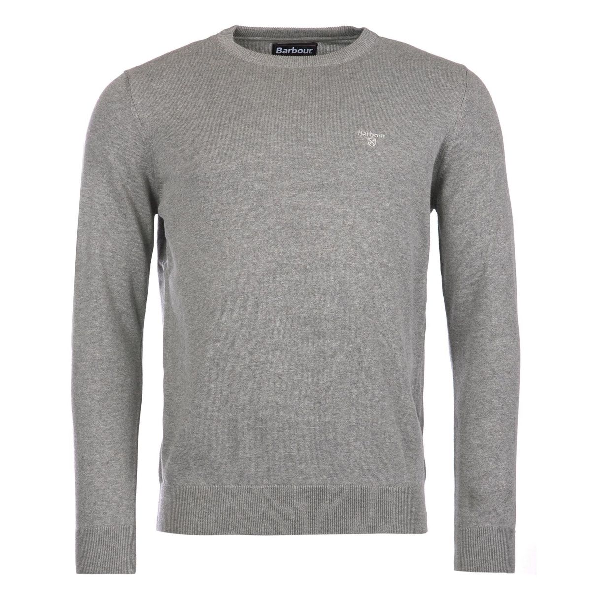 Barbour Pima Cotton Crew Neck Men's Jumper | Grey