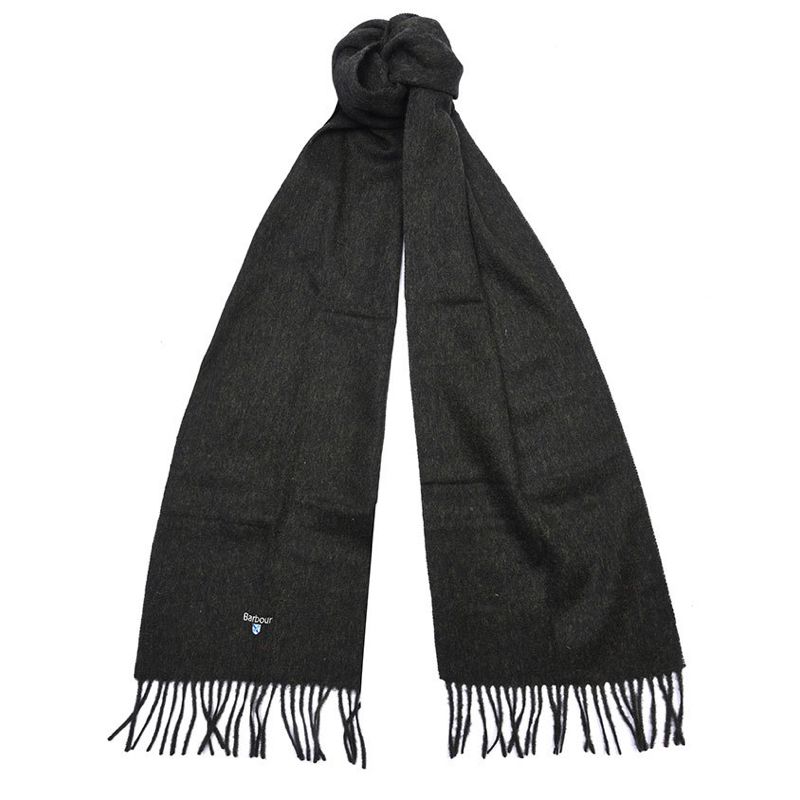 Barbour Plain Lambswool Scarf | Seaweed