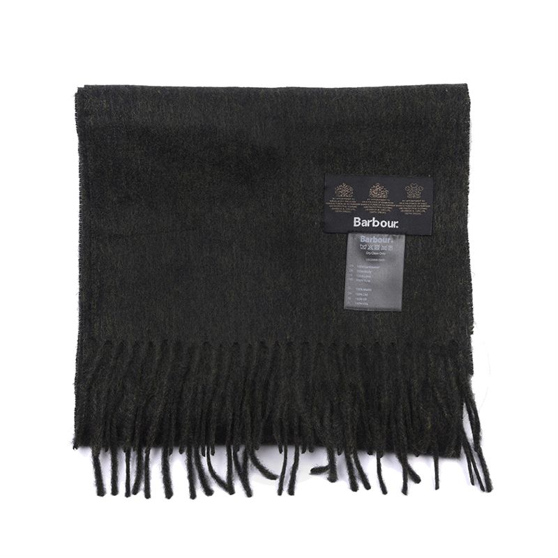 Barbour Plain Lambswool Scarf | Black