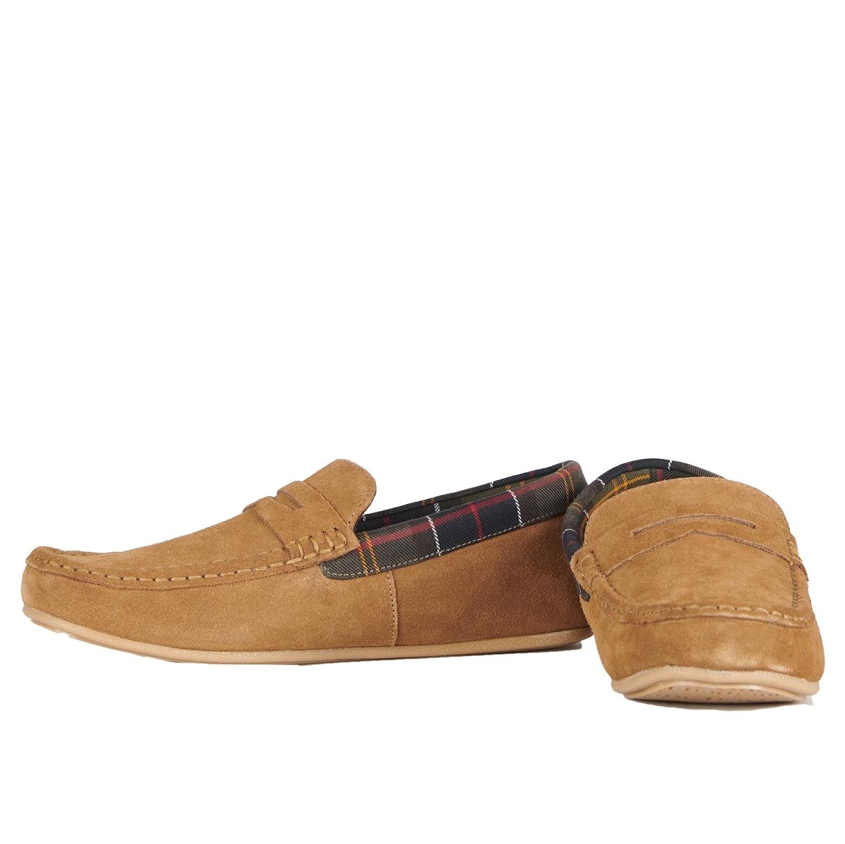 Barbour Porterfield Men's Slipper | Dark Sand Suede