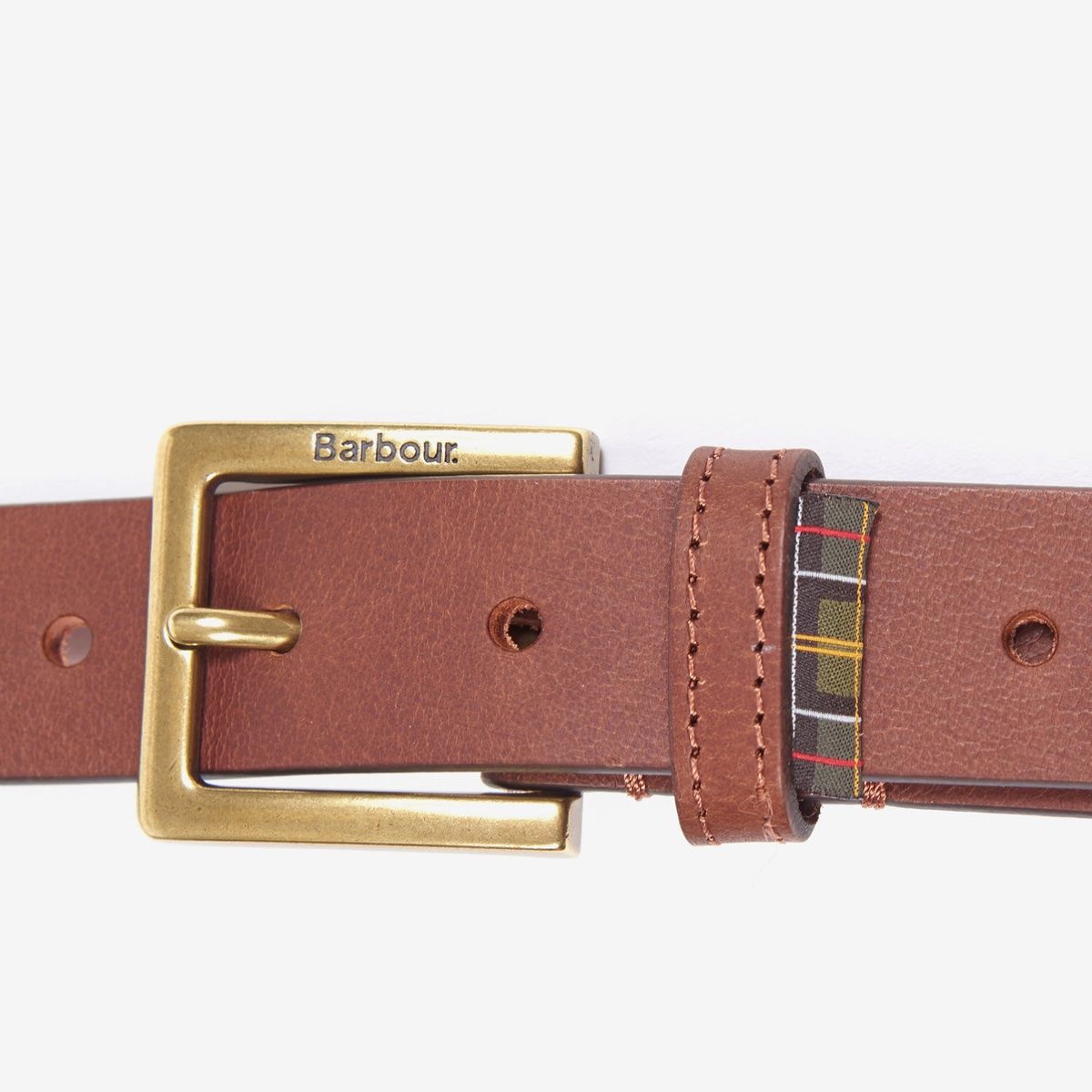 Barbour Pull Up Leather Belt | Dark Tan