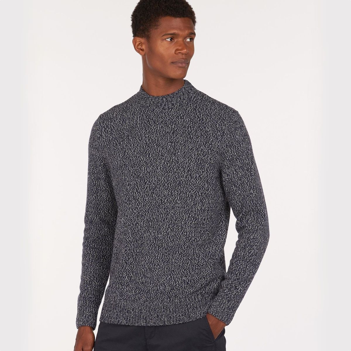 Barbour Sid Crew Neck Men's Jumper | Navy Marl