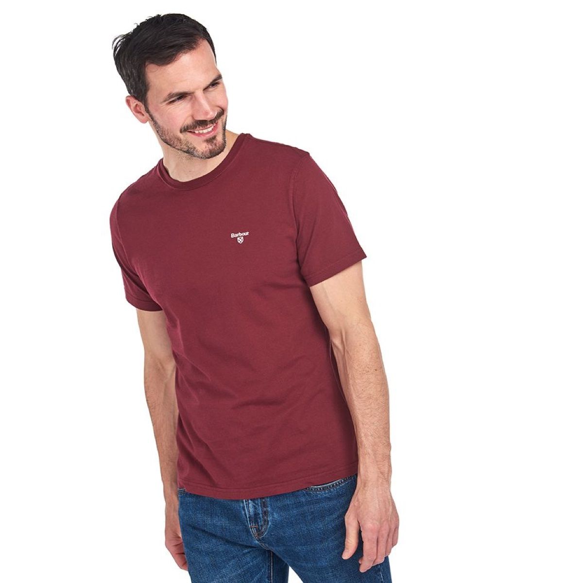 Barbour Men's Sports T-Shirt | Ruby