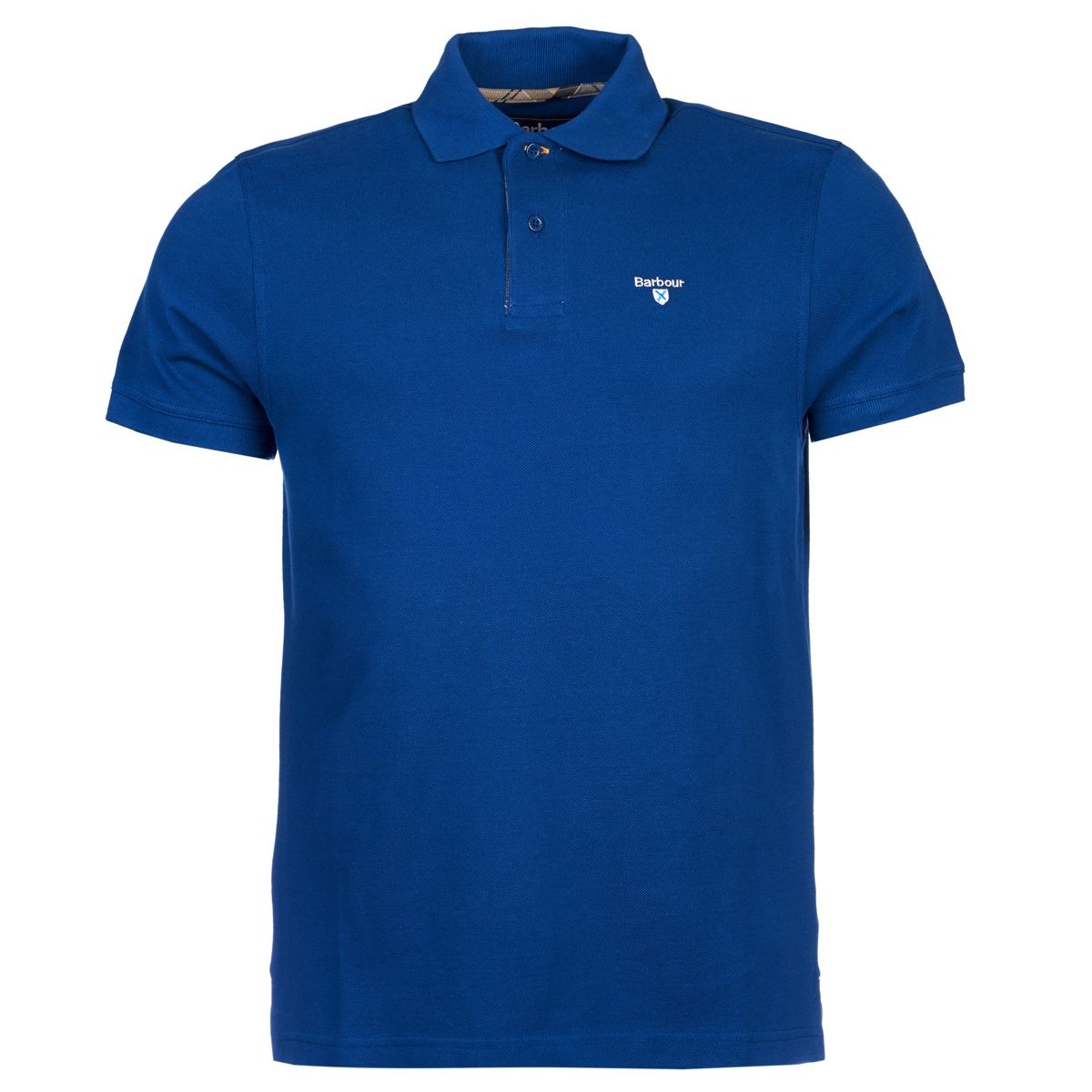 Barbour Tartan Pique Men's Polo Shirt | Deep Blue