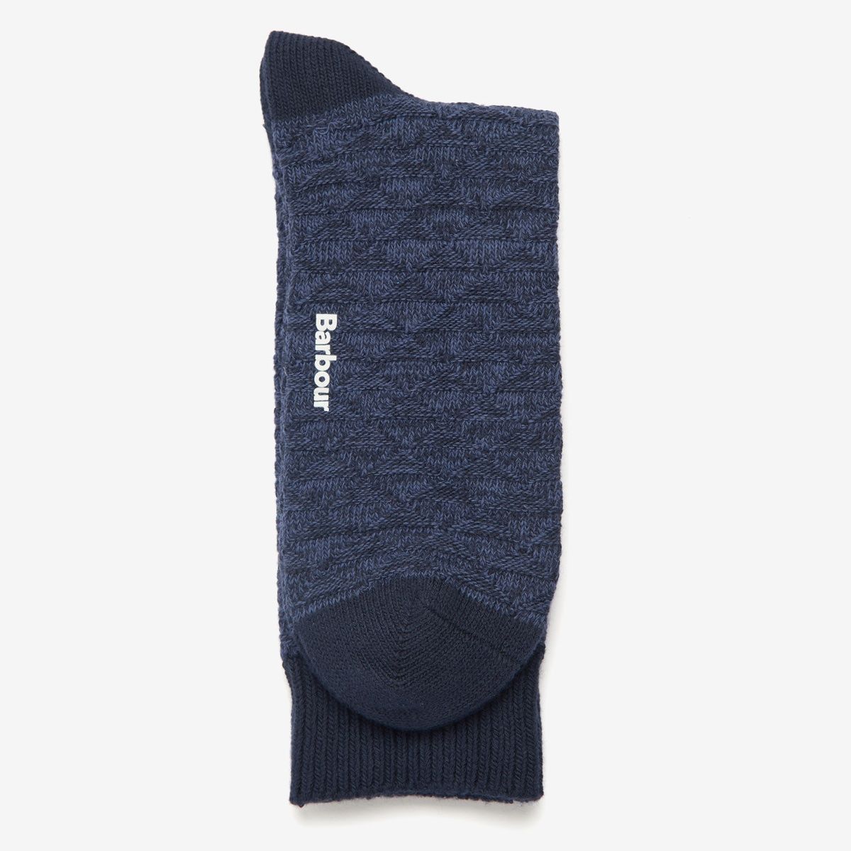 Barbour Texture Twist Stripe Socks | Navy