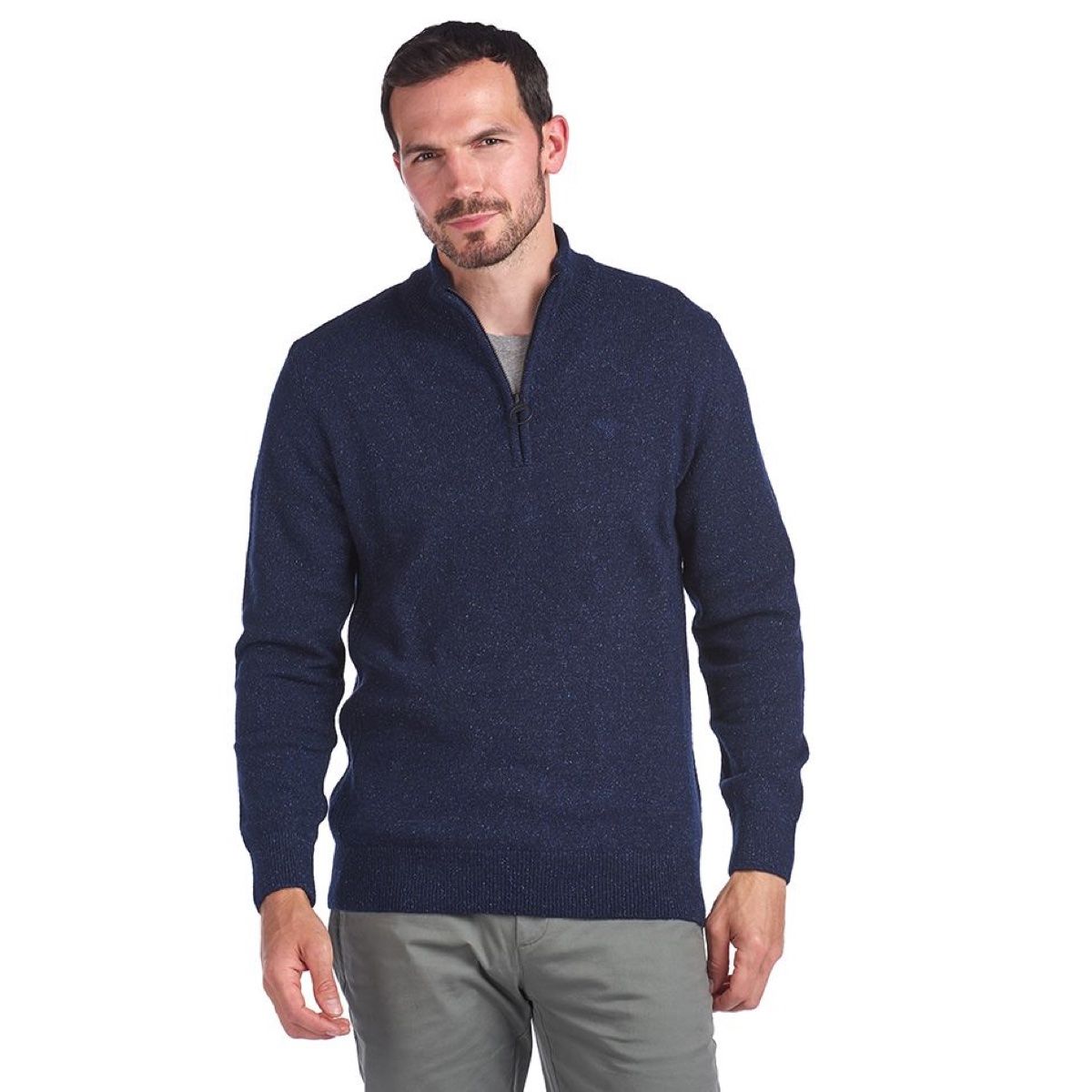 Barbour Tisbury Half Zip Men's Jumper | Navy