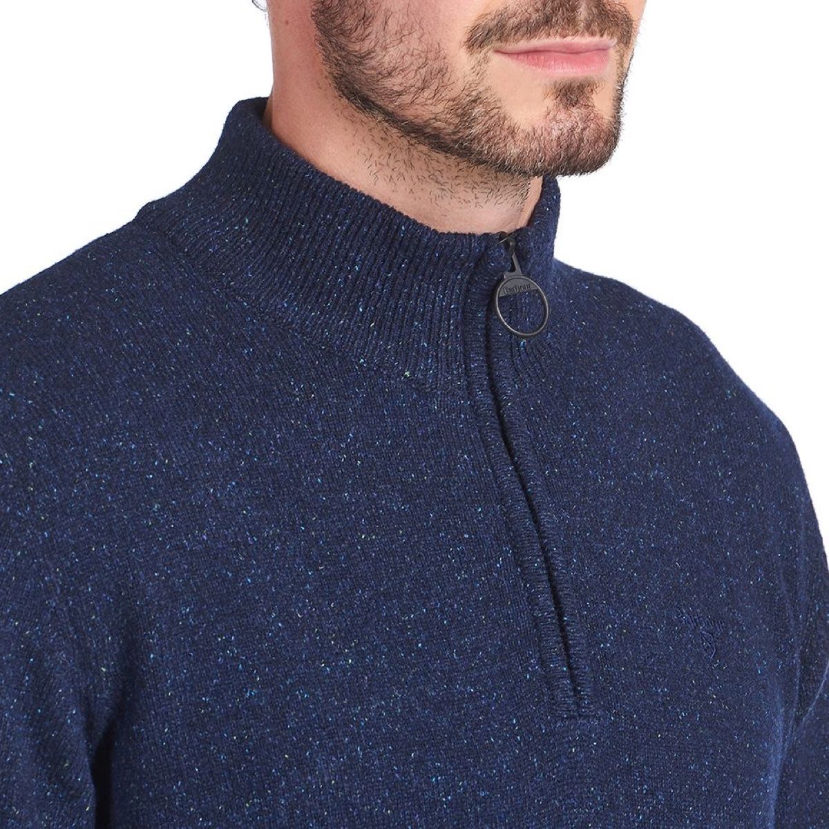 Barbour Tisbury Half Zip Men's Jumper | Navy