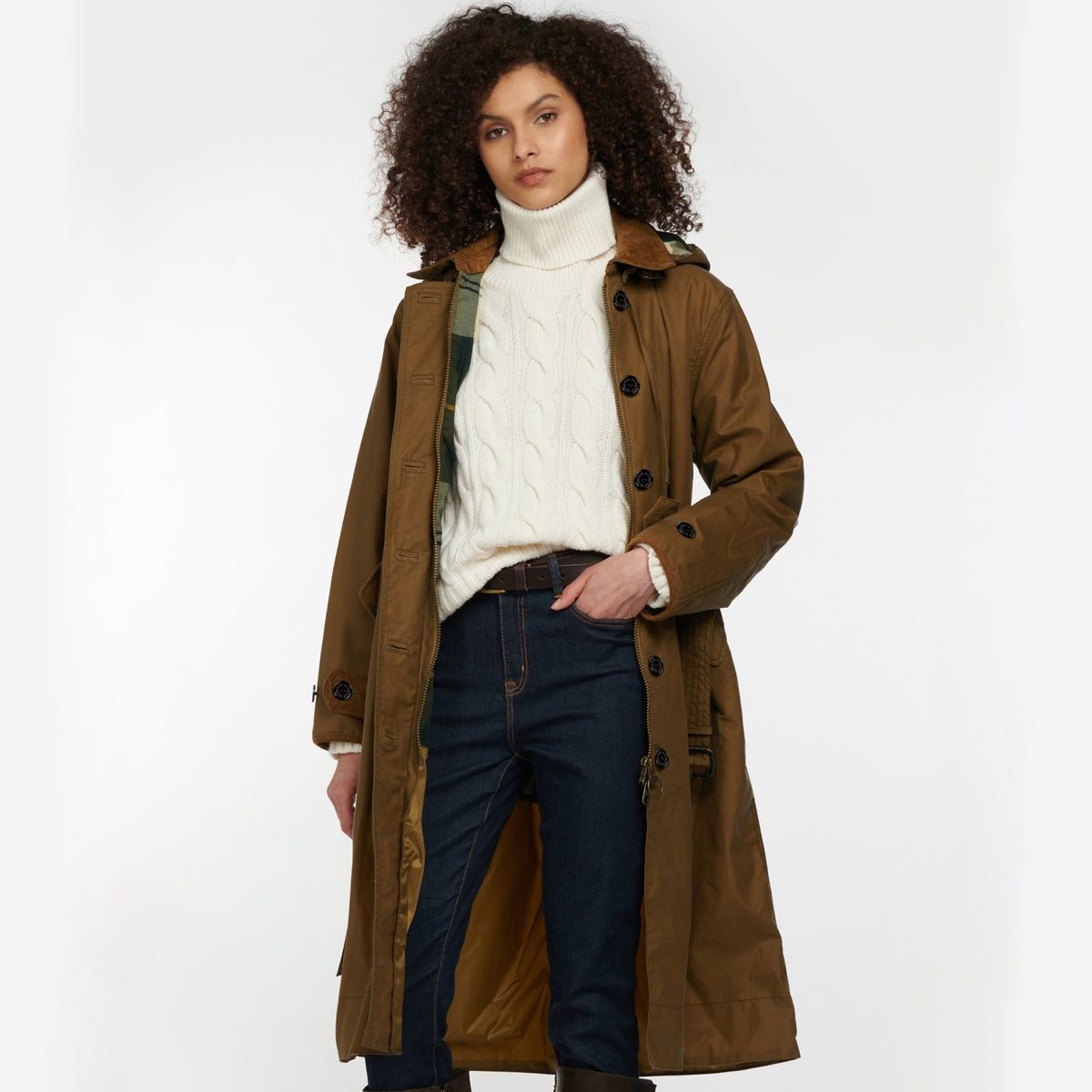 Barbour Alice Women's Waxed Jacket | Sand