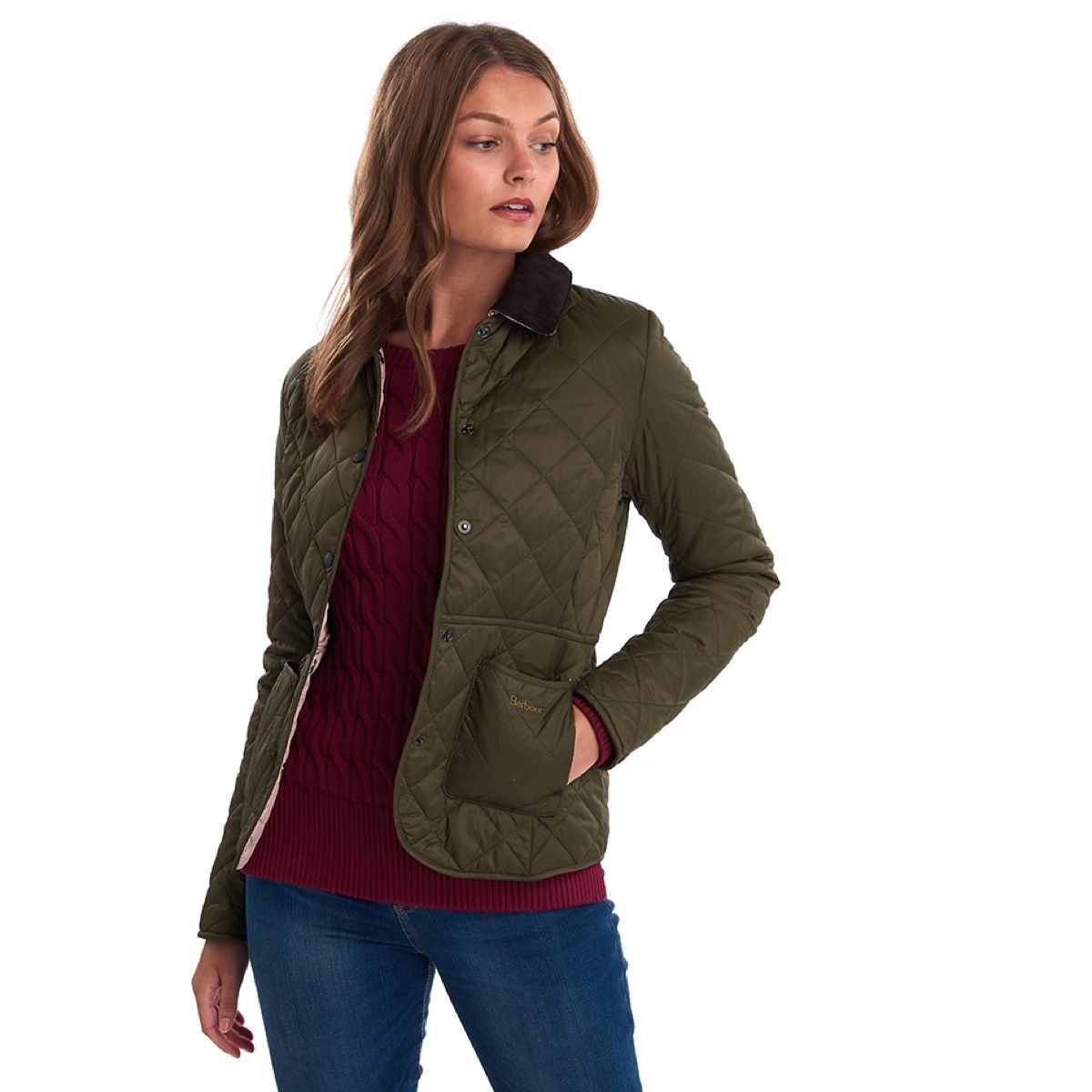 Barbour Deveron Women's Quilted Jacket | Olive