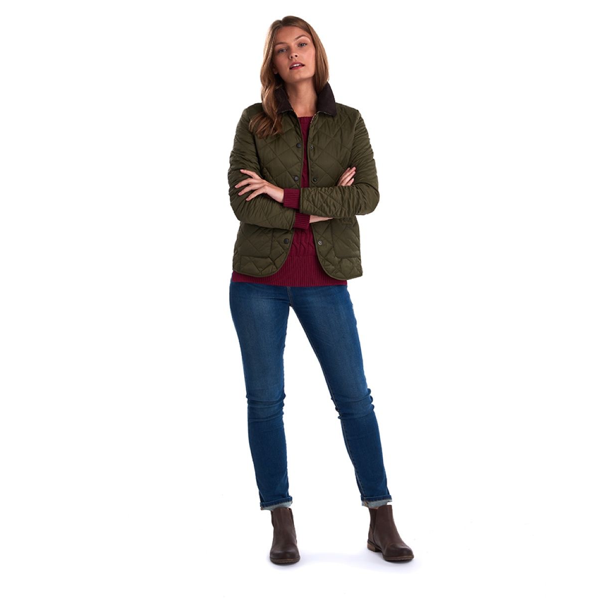 Barbour Deveron Women's Quilted Jacket | Olive