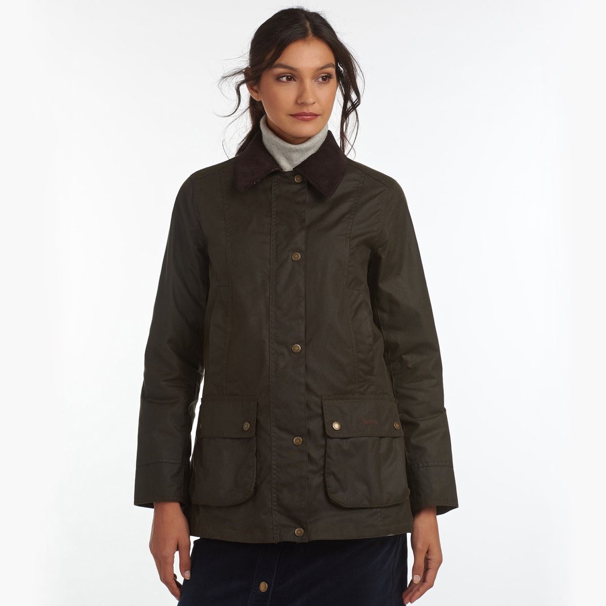 Barbour Fiddich Women's Waxed Jacket | Olive