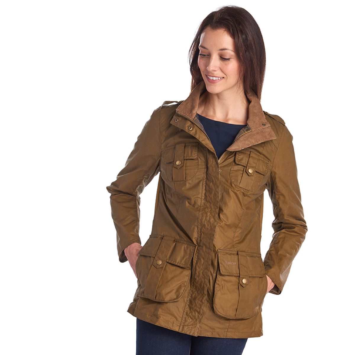 Barbour Lightweight Defence Women's Waxed Jacket | Sand
