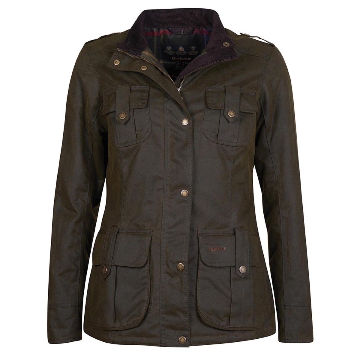 Barbour Winter Defence Women's Waxed Jacket | Olive