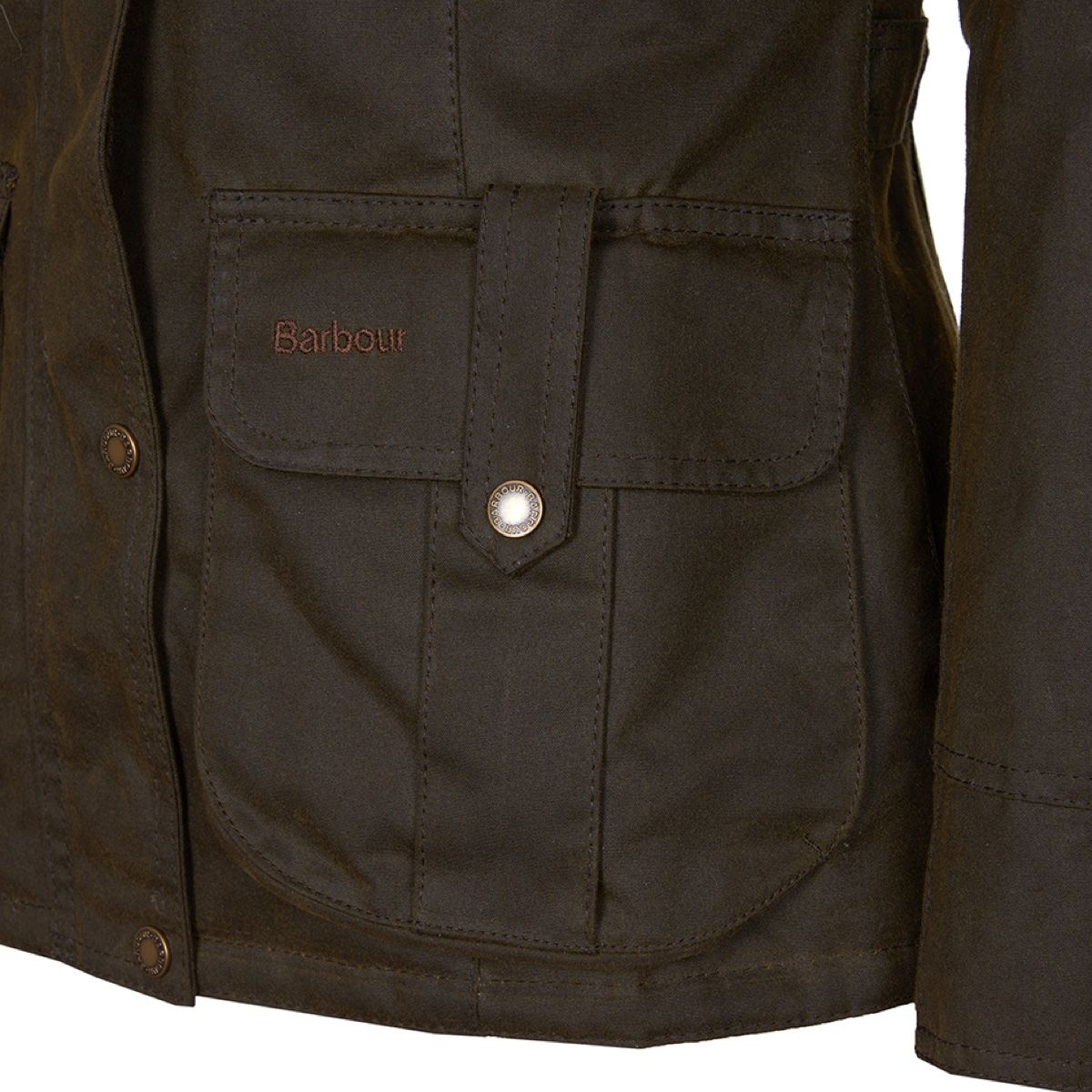 Barbour Winter Defence Women's Waxed Jacket | Olive