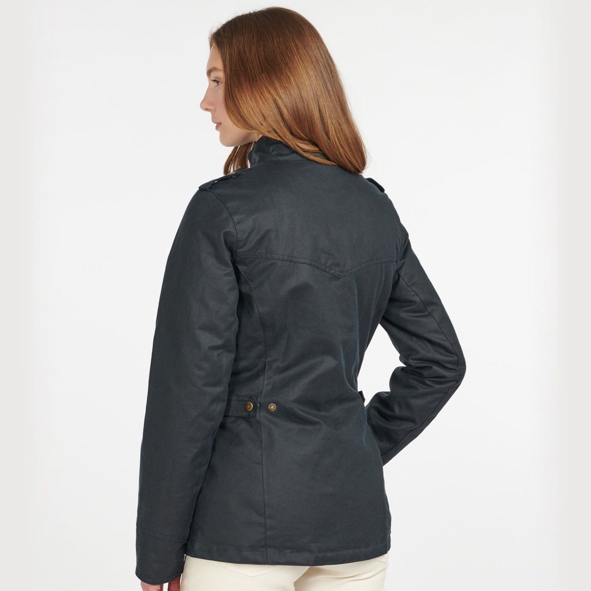 Barbour Winter Defence Women's Waxed Jacket | Navy