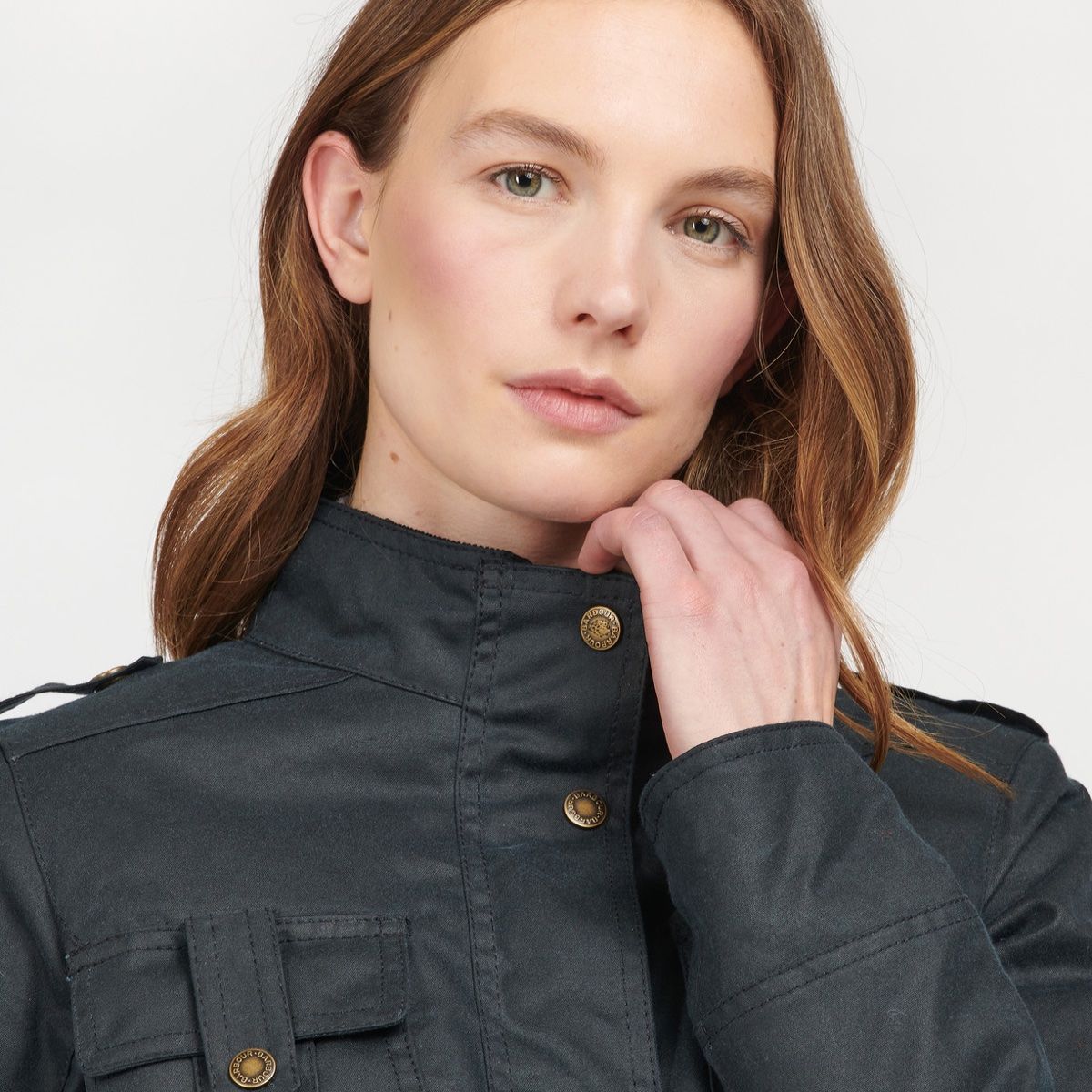 Barbour Winter Defence Women's Waxed Jacket | Navy – Allweathers