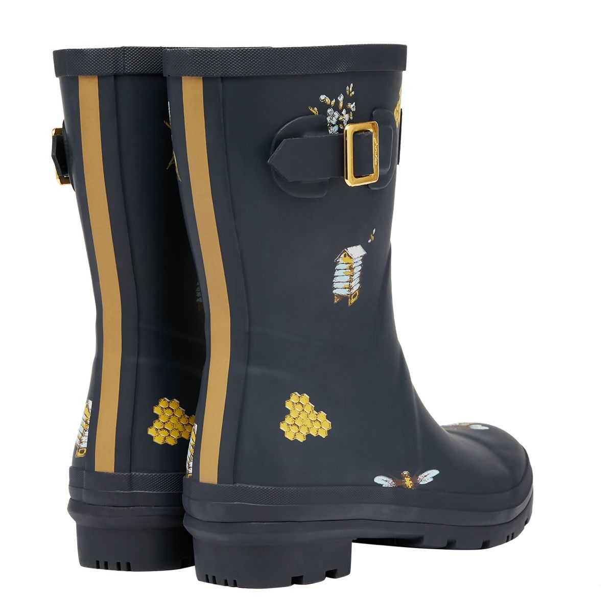 Joules Molly Mid Height Women's Wellingtons | Navy Bee Keeper