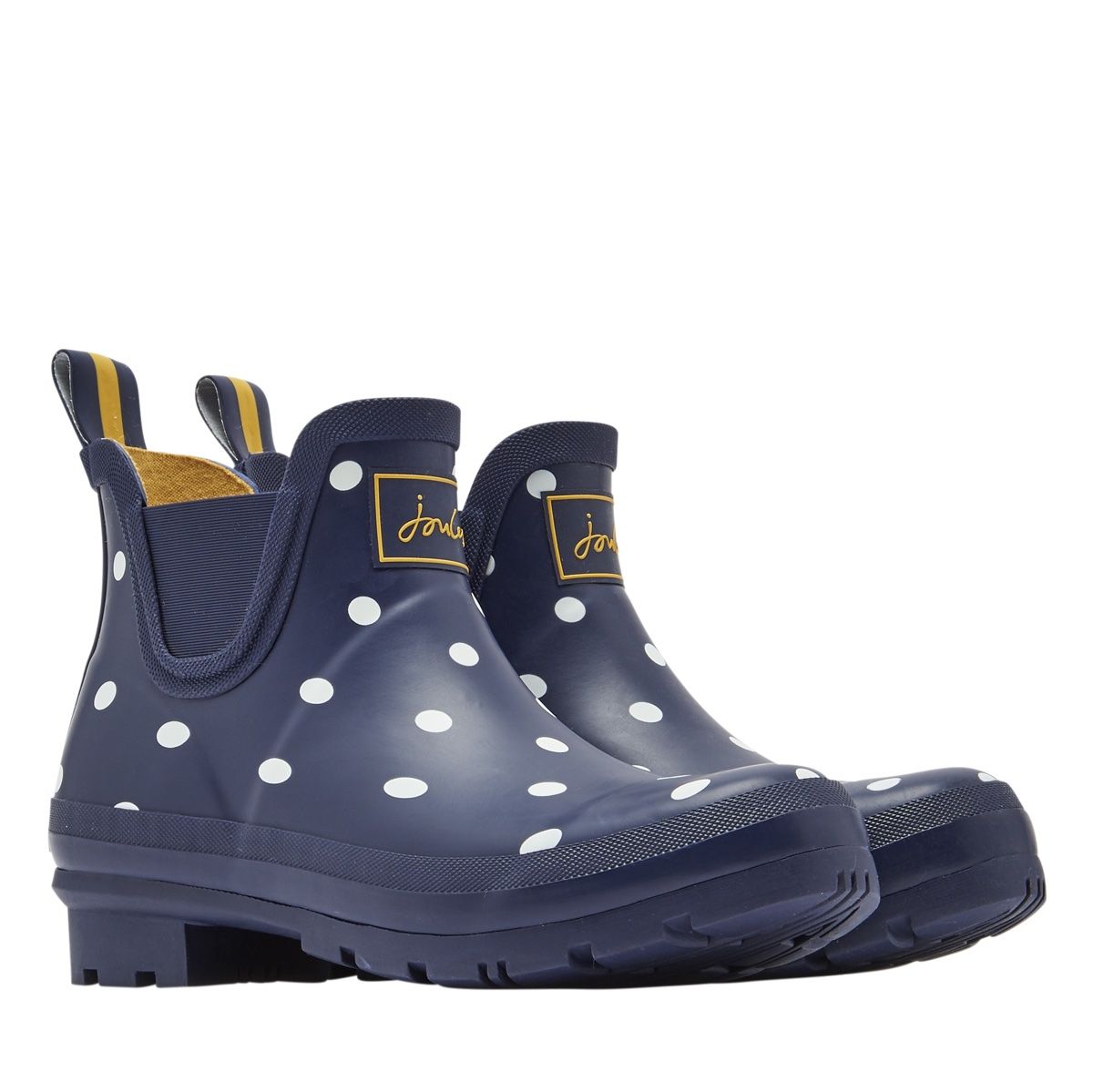 Joules Wellibob Short Height Women's Wellingtons | French Navy Spot