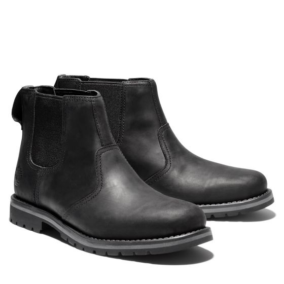 Timberland Larchmont Chelsea Men's Boots | Black Full Grain (Model TB 0A2NHW015)
